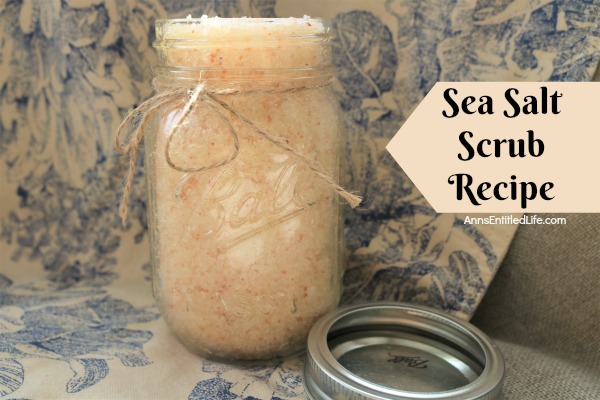 Sea Salt Scrub Recipe. Do you want healthier looking skin? This sea salt scrub recipe is a wonderful blend of Himalayan sea salt and essential oils that will exfoliate dead skin, leaving your skin softer and younger looking.