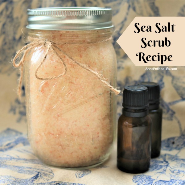 Sea Salt Scrub Recipe. Do you want healthier looking skin? This sea salt scrub recipe is a wonderful blend of Himalayan sea salt and essential oils that will exfoliate dead skin, leaving your skin softer and younger looking.