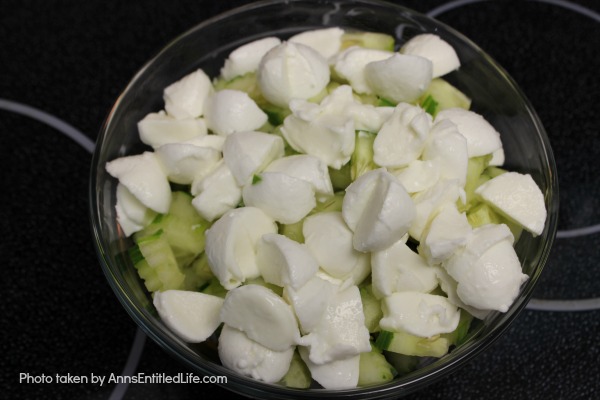 Four Color Caprese Salad Recipe. A lovely, crunchy, tasty take on a traditional Caprese Salad, this Four Color Caprese Salad Recipe is a wonderful side dish with seafood, chicken, pork and more! Simple to make, this Four Color Caprese Salad Recipe is loaded with fresh, crispy, delicious Florida vegetables. Yum!