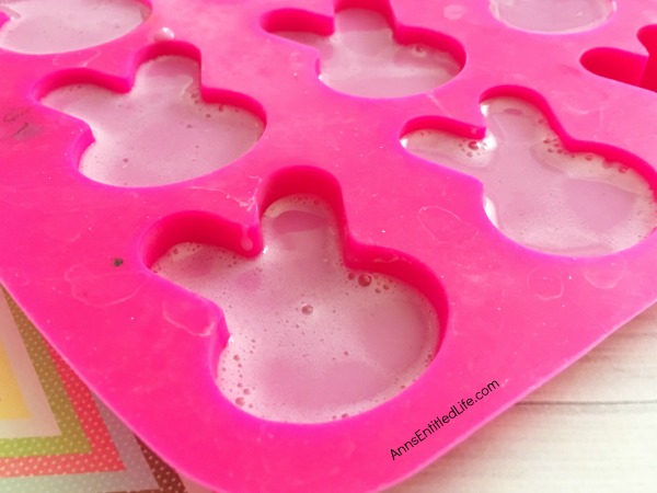 Mica Bunny Soap DIY. Making your own soap is fast, fun and easy. Learn how to make soap using mica powder, this easy step by step tutorial will show you how!