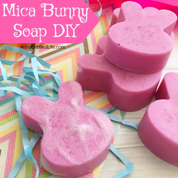 Mica Bunny Soap DIY. Making your own soap is fast, fun and easy. Learn how to make soap using mica powder, this easy step by step tutorial will show you how!