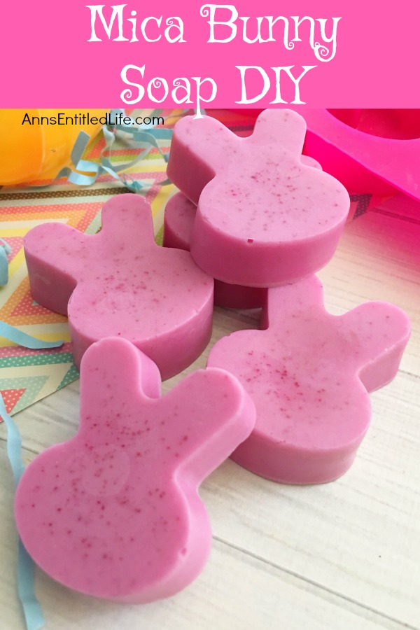 Mica Bunny Soap DIY. Making your own soap is fast, fun and easy. Learn how to make soap using mica powder, this easy step by step tutorial will show you how!
