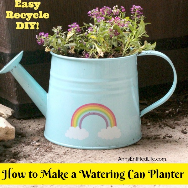 How to Make a Watering Can Planter. A watering can planter is such an adorable way to keep pretty flowers and fresh herbs nearby at all times. Make a collection of different watering cans for some added whimsy!