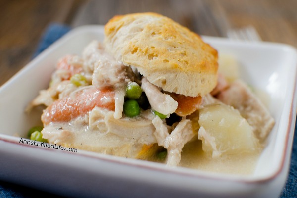 Slow-cooker Chicken Pot Pie Recipe. An easy and delicious slow cooker recipe your whole family will love. Try this fabulous chicken recipe for dinner tonight!