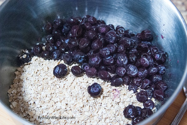 Wholesome Blueberry Banana Oat Bars Recipe. Try this easy to make Wholesome Blueberry Banana Oat Bars Recipe today! It makes for a great snack, on the go breakfast, or a delicious addition to a lunchbox meal.