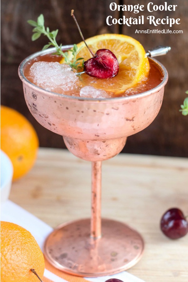 Orange Cooler Cocktail. A fresh, delicious cocktail bursting with orange flavor, this Orange Cooler will really hit the spot on a hot summer day. Try one this weekend!