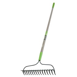 16-Tine Double Play Bow Rake with Fiberglass Handle