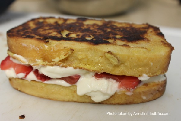 Strawberry Breakfast Sandwich Recipe. Sweet, delicious strawberries, creamy mascarpone, and a fantastic pound cake make for one fabulous breakfast! Or, eat this tasty strawberry sandwich treat as a dessert. Simply marvelous!