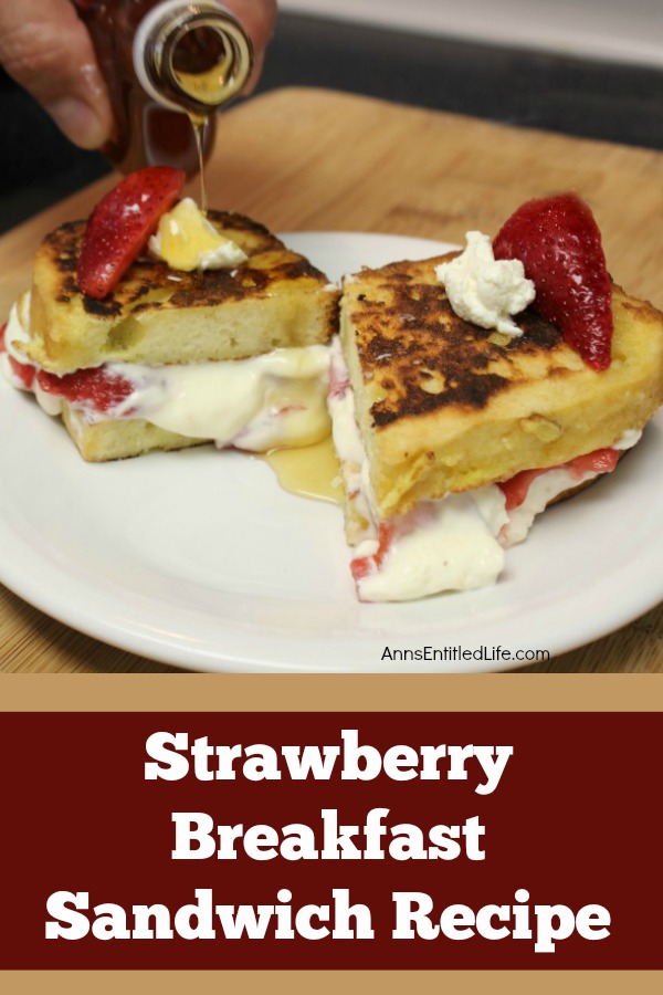 Strawberry Breakfast Sandwich Recipe. Sweet, delicious strawberries, creamy mascarpone, and a fantastic pound cake make for one fabulous breakfast! Or, eat this tasty strawberry sandwich treat as a dessert. Simply marvelous!