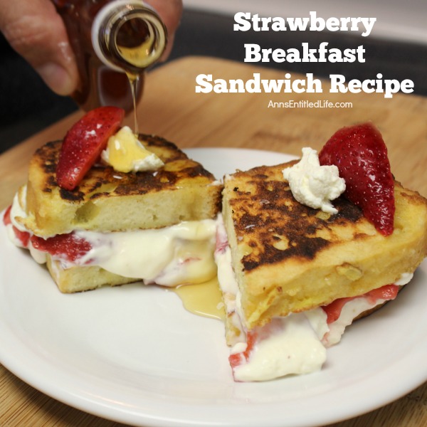 Strawberry Breakfast Sandwich Recipe. Sweet, delicious strawberries, creamy mascarpone, and a fantastic pound cake make for one fabulous breakfast! Or, eat this tasty strawberry sandwich treat as a dessert. Simply marvelous!