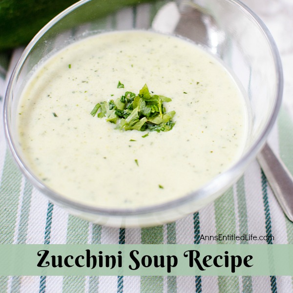 Zucchini Soup Recipe. A delicious, easy to make zucchini soup that makes great use of fresh zucchini. If you are looking for a zucchini soup recipe that is not like all the others, this is the recipe for you!