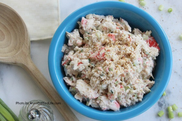 Imitation Crab Salad Recipe. This is simply the best imitation crab salad you will ever make! Serve it for lunch or as a dinner side. Easy to make, this imitation crab salad is truly fabulous.