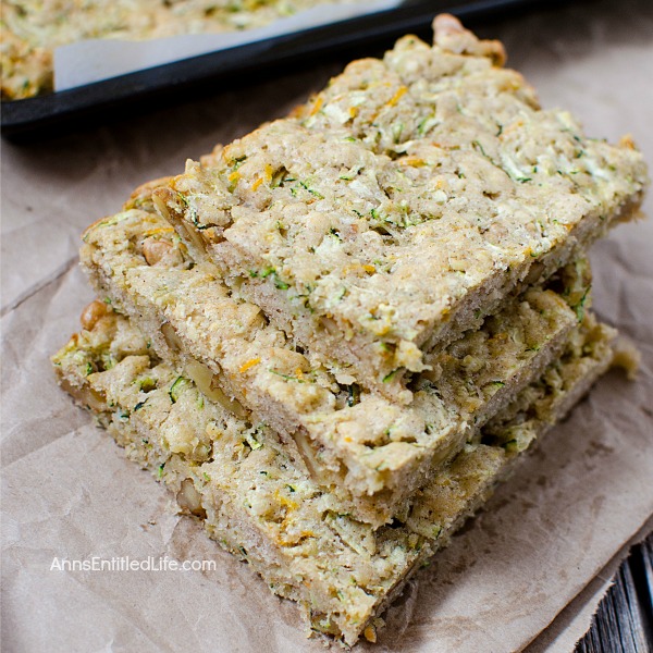 Walnut Zucchini Bars Recipe. Try this wonderful, easy to make recipe for zucchini bars today! These pack well in the lunchbox, are great for breakfast or a midday snack, or as a simple snack.