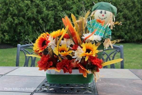Dollar Store Craft: Fall Centerpiece. A fun, easy-to-make fall craft you can make with basics found at your local dollar store. If you are looking for an inexpensive, yet beautiful craft, you can make it in about 45 minutes with these step-by-step instructions.