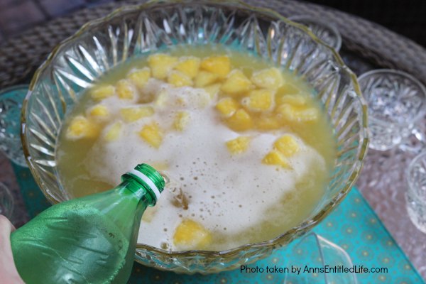 This Festive Pineapple Punch is a sweet and delicious party punch recipe that is simple to make. In just a few minutes you can have a great punch recipe that your family and guests will truly enjoy.