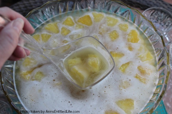 This Festive Pineapple Punch is a sweet and delicious party punch recipe that is simple to make. In just a few minutes you can have a great punch recipe that your family and guests will truly enjoy.