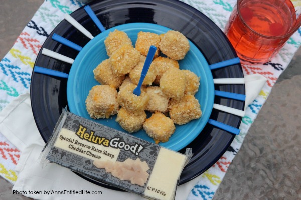 Gluten-Free Cheese Bites Recipe. Make your own gluten-free cheese bites with this easy recipe. Great for entertaining, these cheese bites are packed with gooey cheesy deliciousness! Easily frozen, this gluten-free cheese bites recipe is one your friends and family will thoroughly enjoy!