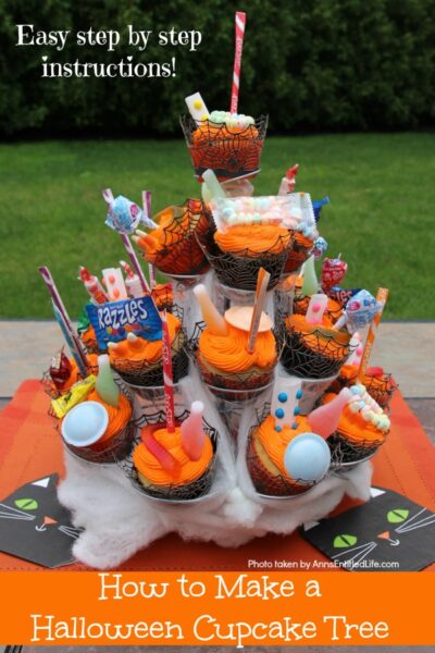 How to Make a Halloween Cupcake Tree