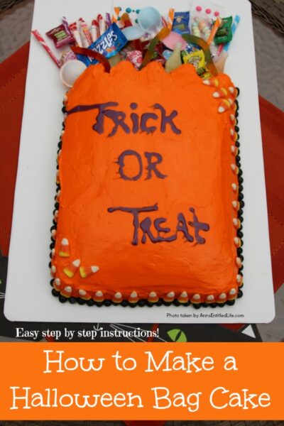 How to Make a Halloween Bag Cake