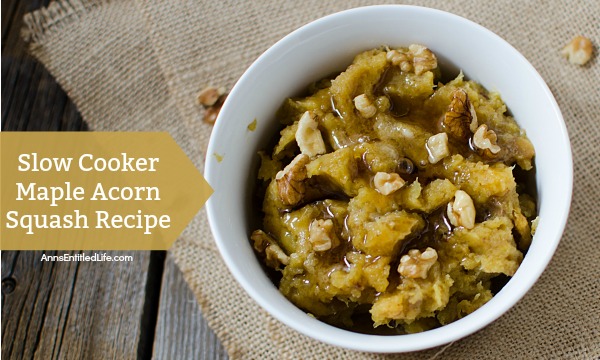 Slow Cooker Maple Acorn Squash Recipe