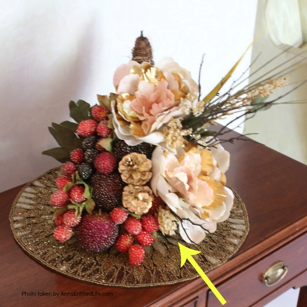 Floral Horn of Plenty DIY. This beautiful floral horn of plenty is a wonderful centerpiece or end table decorative piece, perfect for the fall season. A wonderful Thanksgiving decor accessory, this overflowing cornucopia is easy to make, and highly customizable.