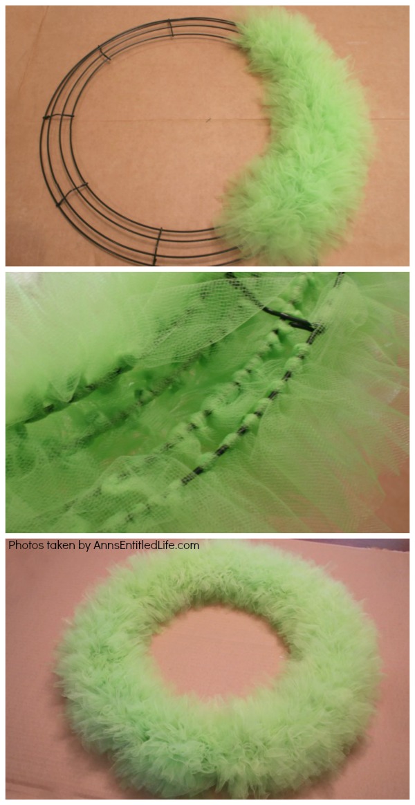 The Grinch Inspired Wreath DIY Tutorial. A beautiful Mr. Grinch inspired wreath sure to make even the coldest heart burst! This step by step tutorial is complete with (free) pdfs for the hat and heart for you to print and make exact. This wreath will look great on your front door, over your mantel, or on a wall. Truly unique holiday decor!