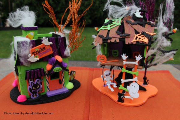 Halloween Haunted House. These Halloween Haunted Houses are great for table decor, a centerpiece or on top of your mantel.