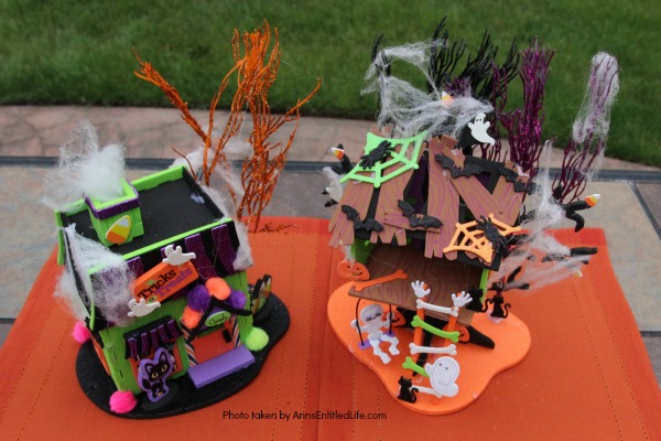 Halloween Haunted House. These Halloween Haunted Houses are great for table decor, a centerpiece or on top of your mantel.