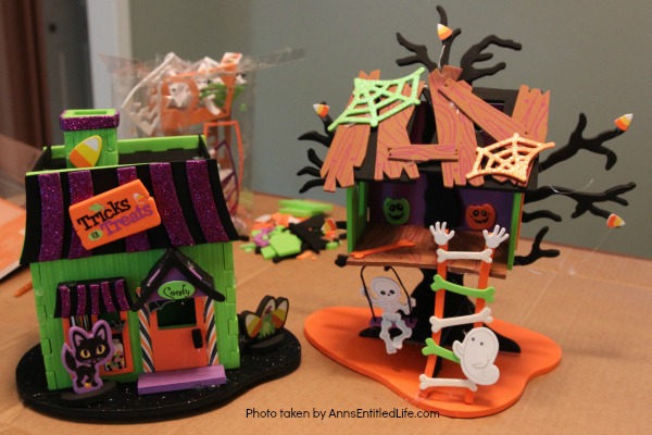 Halloween Haunted House. These Halloween Haunted Houses are great for table decor, a centerpiece or on top of your mantel.