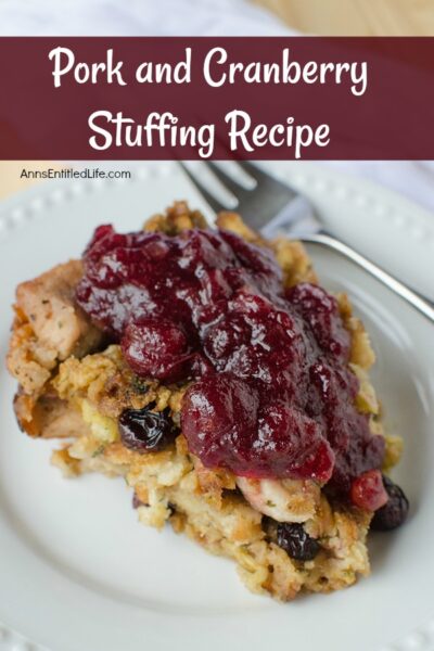 Pork and Cranberry Stuffing Recipe
