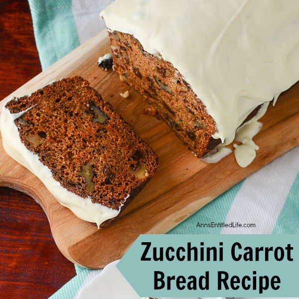 Zucchini Carrot Bread Recipe. A very dense Zucchini Carrot Bread, this recipe is satisfying as a snack or for breakfast.
