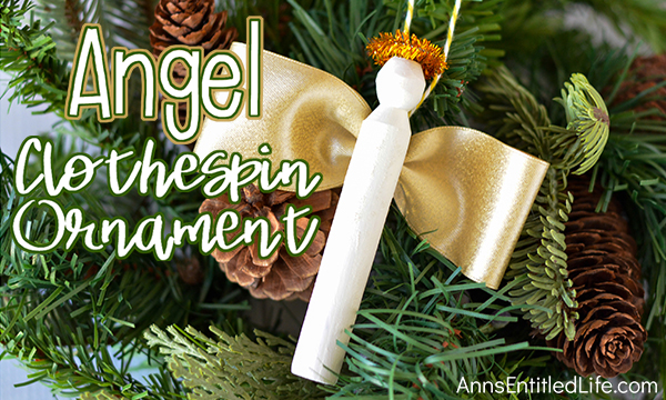 Angel Clothespin Ornament DIY