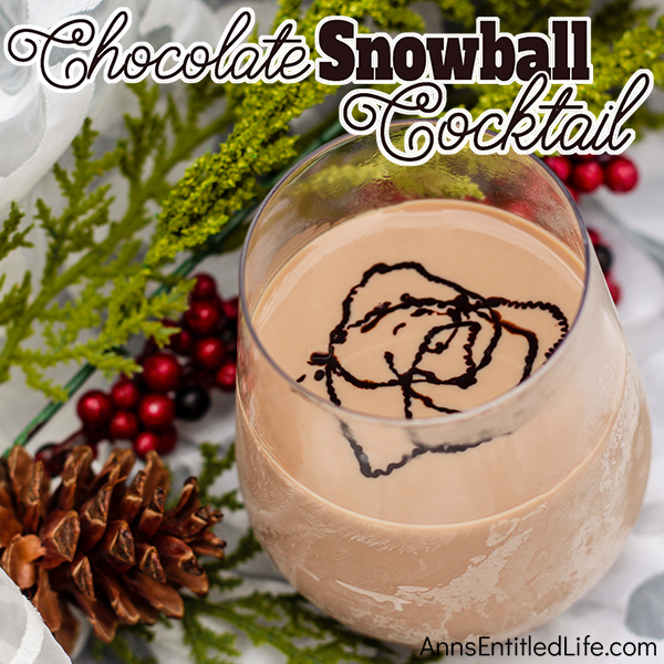 Chocolate Snowball Cocktail Recipe. This chocolate snowball cocktail is a smooth, delicious, decadent holiday cocktail sure to put the happy in your holidays! Serve at parties, in front of a fire, or just as a special holiday relaxer. This cocktail is so good!