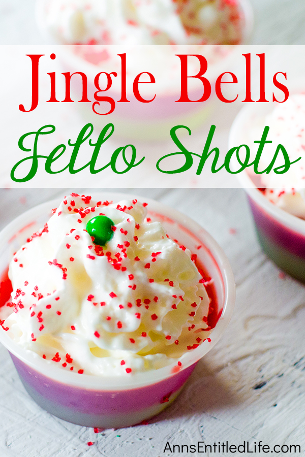 Jingle Bells Jello Shots Recipe. These fun and festive Jingle Bells Jello Shots are easy to make. If you have a holiday get-together and/or party between now and the holidays, make these gelatin shots for the over 21 crowd!! They really are good. And they will remind everyone of when they were 21 (or 18) again!