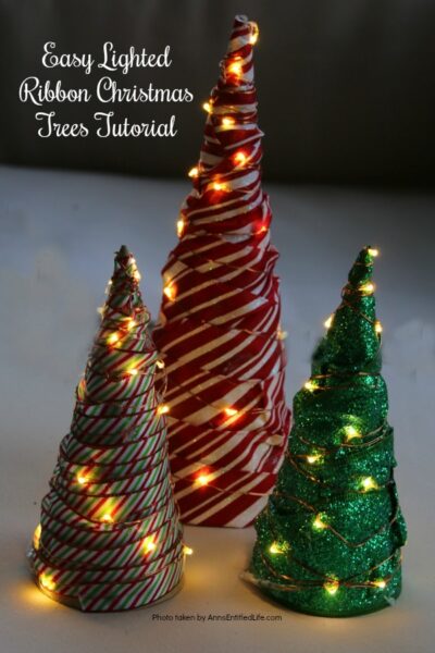 Easy Lighted Ribbon Christmas Tree