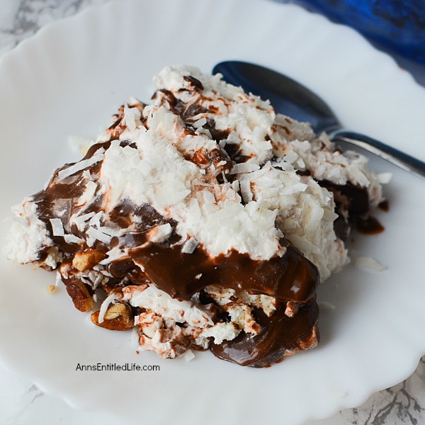 Chocolate Slush Cake Recipe. Rich, cool, creamy, and decadent, this chocolate slush cake is a great dessert to serve family and friends any time of the year. This is a delicious layered pudding cake that simply melts in your mouth.