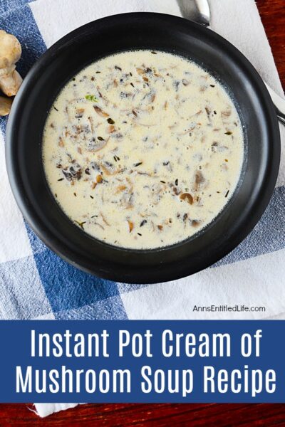 Instant Pot Cream of Mushroom Soup Recipe