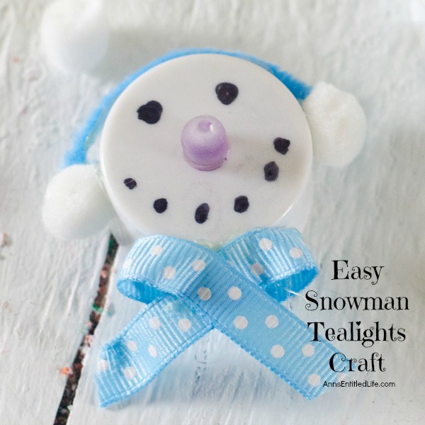 Easy Snowman Tealights Craft. These cute little snowman tealights are simple to make, and wonderful decor for the winter months. This 15-minute-craft is simple to make, and come together quickly! 