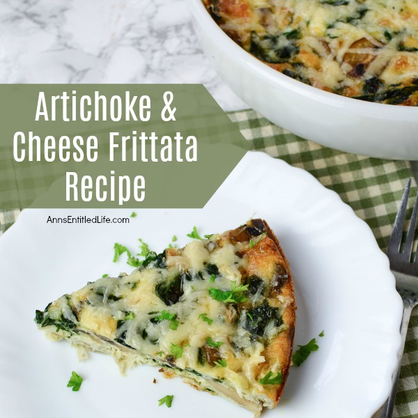 Artichoke and Cheese Frittata Recipe. This fabulous Artichoke and Cheese Frittata is a wonderful breakfast, or breakfast for dinner, recipe. Made with leftover vegetables this cheesy-good frittata is one the whole family will enjoy!