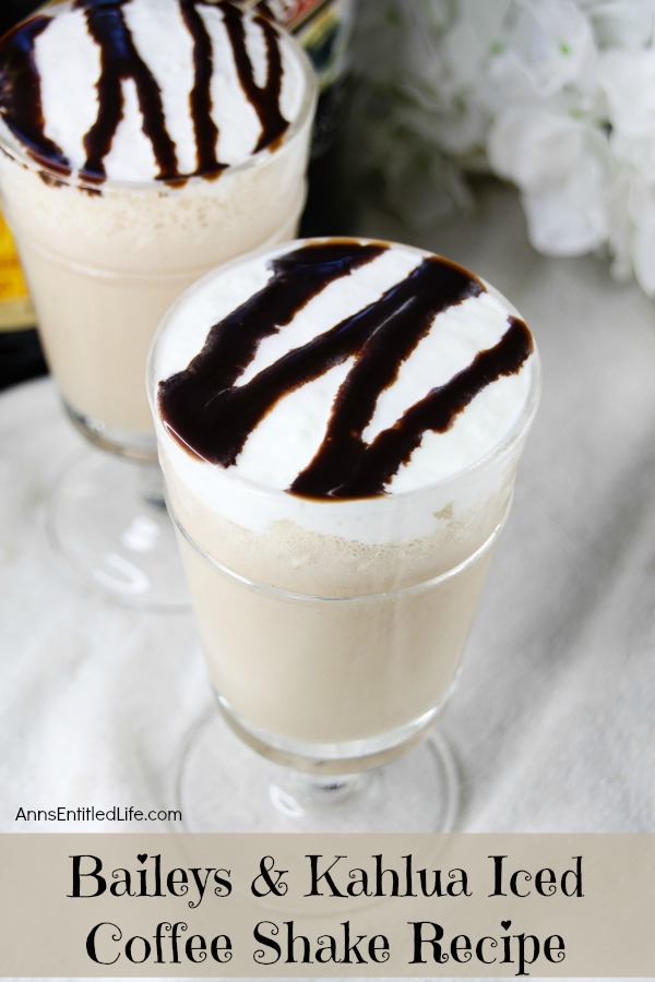 Baileys & Kahlua Iced Coffee Shake Recipe. A rich, decadent, delicious, cool cocktail beverage, this Baileys & Kahlua Iced Coffee Shake is simply amazing. Whether served at a summer party, enjoyed on the weekend, or just a special treat for you, this Baileys & Kahlua Iced Coffee Shake will be a big hit!