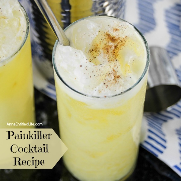 Painkiller Cocktail Recipe. A delicious rum-based alcoholic beverage recipe, this copycat cocktail recipe is based on the infamous Cheddar restaurant beverage. This delicious Painkiller cocktail packs a wallop!