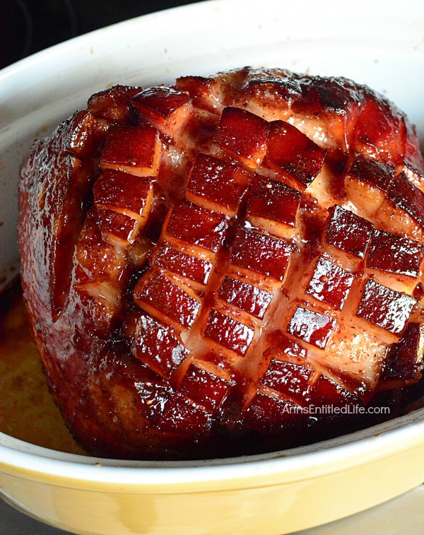 Roasted Raspberry Ham Recipe. Making a ham for dinner or the holidays does not need to be complicated. This simple, three-ingredient, ham recipe is so easy nearly anyone can make it! The next time you are looking for a great ham recipe, give this Roasted Raspberry Ham Recipe a try.