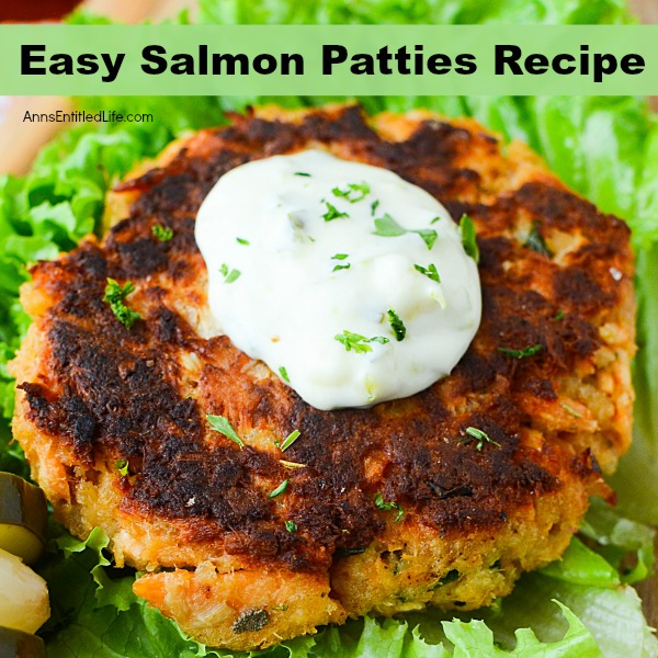 Easy Salmon Patties Recipe. This simple to make salmon recipe is great for using up leftover cooked salmon. Ready in about 15 minutes, these salmon patties are a fabulous lunch or dinner entrée.
