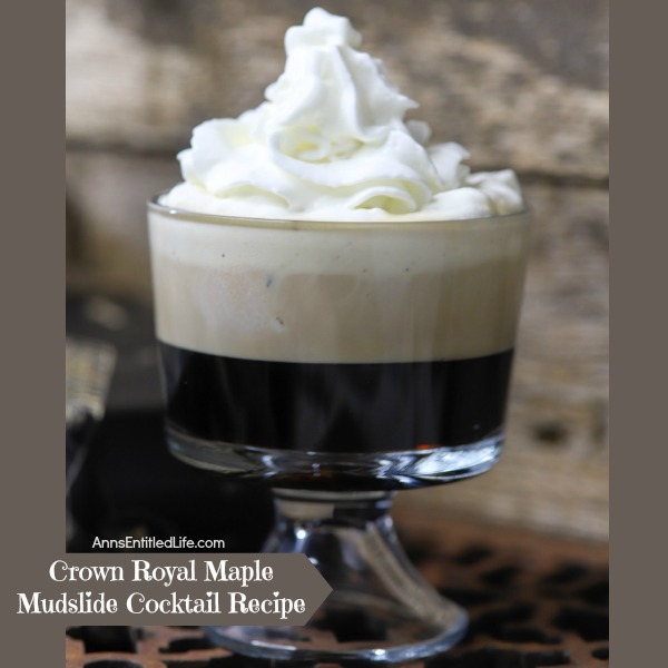 Crown Royal Maple Mudslide Cocktail Recipe. This Mudslide offers a slight twist from the traditional mudslide recipe. The Crown Royal Maple Finished adds a sweet, maple taste.