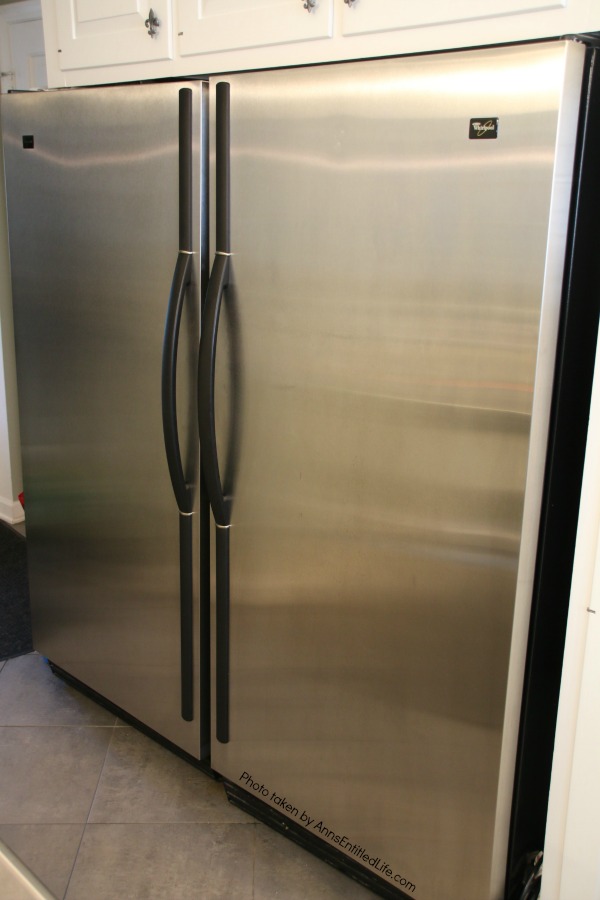 stainless steel fridge and stainless steel freezer