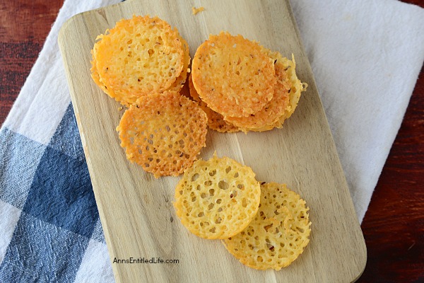 Low Carb Parmesan and Caraway Crackers Recipe. If you are on a low carb diet, or even if you’re not, these easy to make Parmesan and caraway seed crackers are a delicious, simple to make, snack. In just a few minutes you can enjoy the great bite of Parmesan cheese with a dash of caraway in convenient cracker chip form. A fabulous low carb snack!