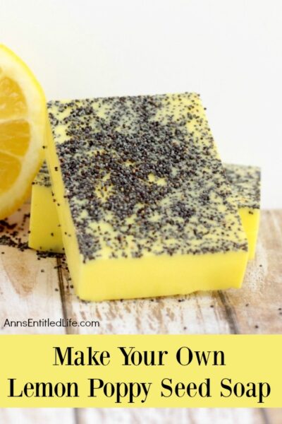 Make Your Own Lemon Poppy Seed Soap: Homemade Soap Recipe