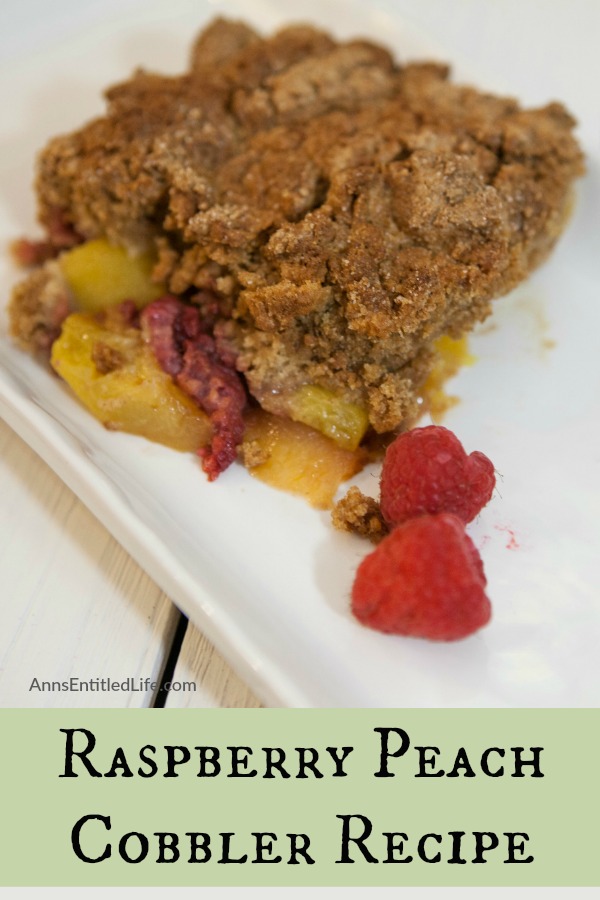 Raspberry Peach Cobbler