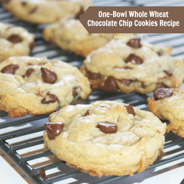 One-Bowl Whole Wheat Chocolate Chip Cookies Recipe. If you are looking for a delicious whole wheat chocolate chip cookie recipe, you have found it! These are a delicious and chewy chocolate chip cookie, using whole wheat flour. Simple to make, these one-bowl chocolate chip cookies are simply fabulous.