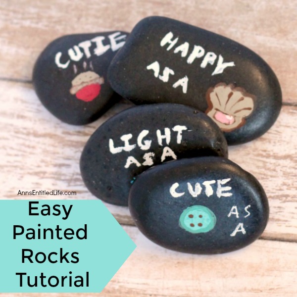 Compliment Painted Rocks. How to paint rocks. This easy painted rocks tutorial has many rock painting ideas for a beginner. Whether giving as a gift, painting rocks for the garden, or just painting a fun, decorative rock for the family room shelf, these compliment painted rocks are adorable and simple to make.
